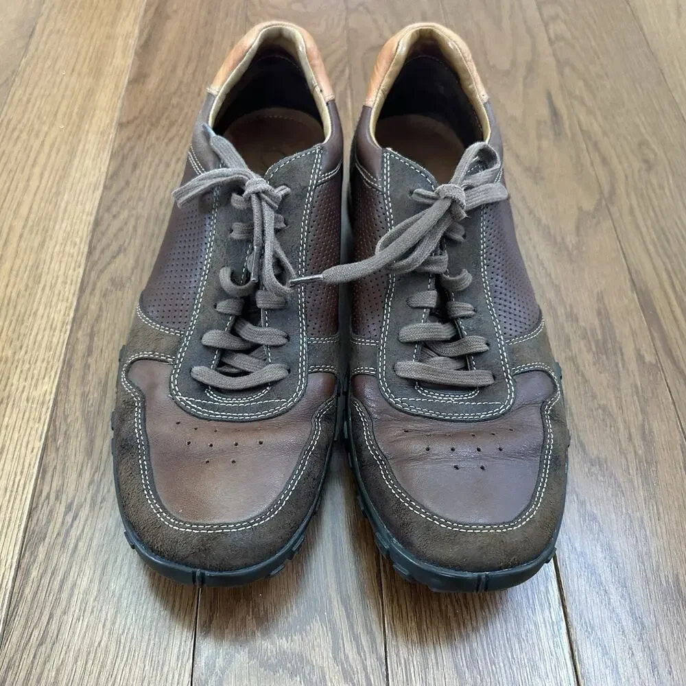 Cole Haan Men’s Air Griffin Brown Leather Casual Lace-Up Shoes‎ Size 11